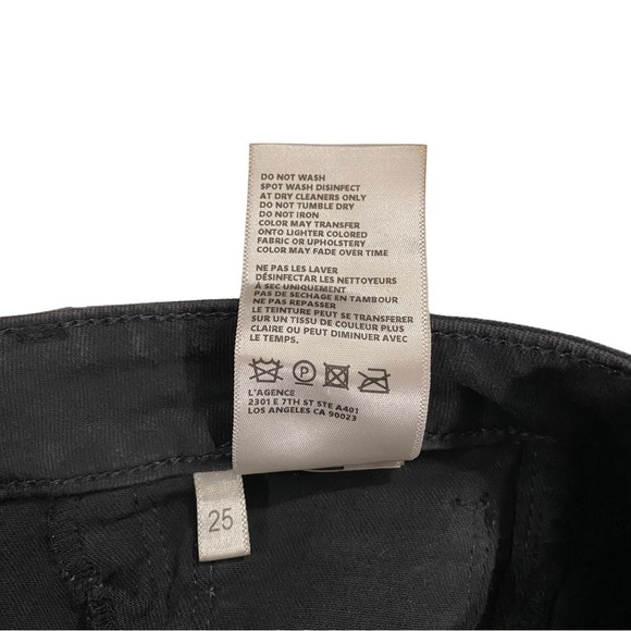 L'AGENCE LA USA Margot Skinny High Rise Women Greystone Coated Jeans Sz 25 x26 - Picture 7 of 15